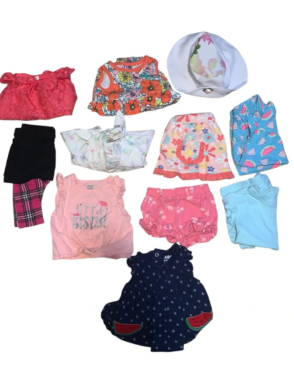0-3 months Summer Clothing Bundle of 11 Pieces